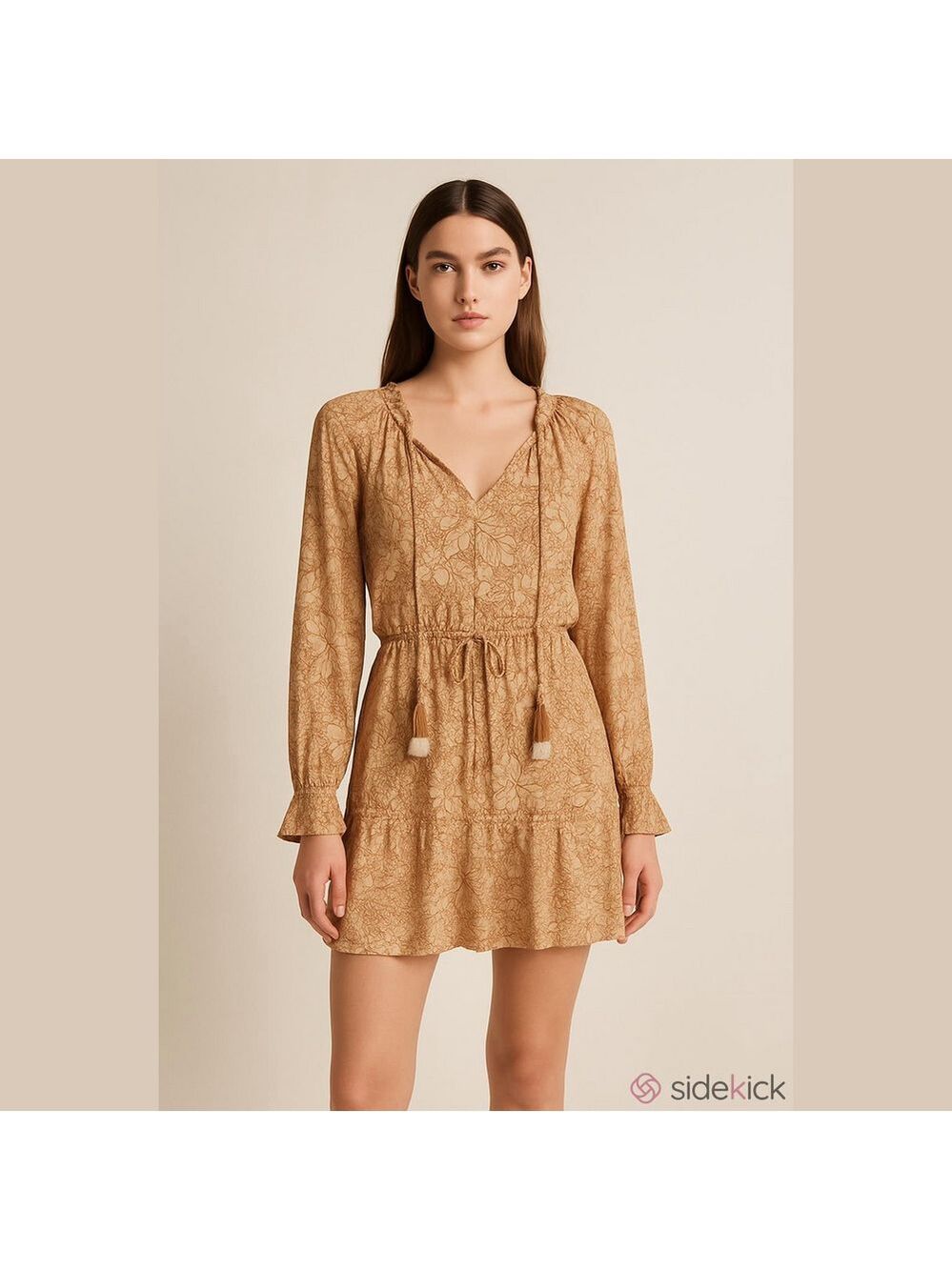 House of Harlow 1960 (Revolve) Boho Tiered Mini Dress - Large